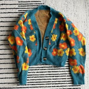Cider Flower Knit Cardigan